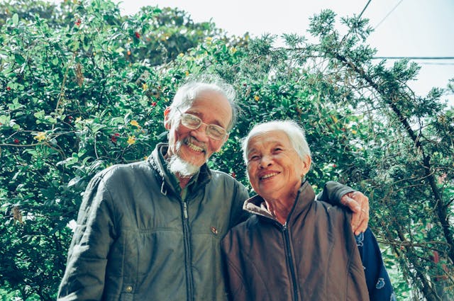 residents together outside