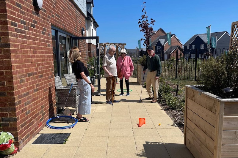 our residents doing pitch and putt